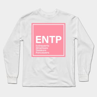 ENTP mbti pink color Long Sleeve T-Shirt